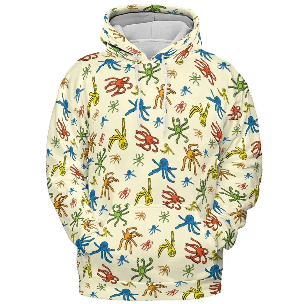 Walks Creeps Tumbles Wacky Wallwalkers All-over Print Hoodie - 2