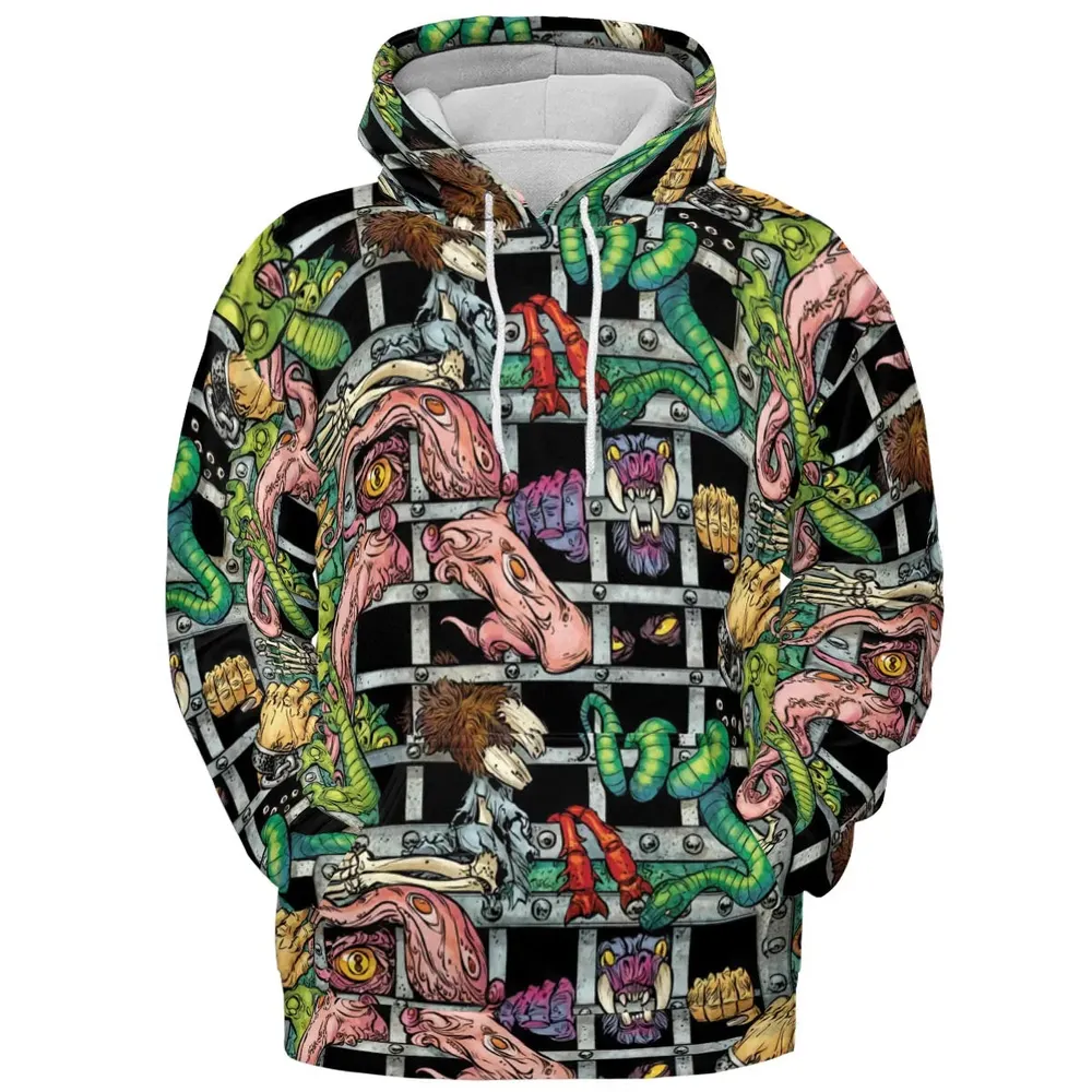 Castle Grayskull Dungeon He-man And The Masters Of The Universe All-over Print Hoodie - 2