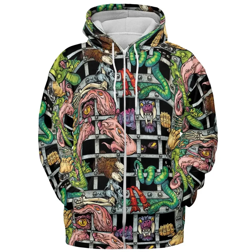 Castle Grayskull Dungeon He-man And The Masters Of The Universe All-over Print Hoodie - 3