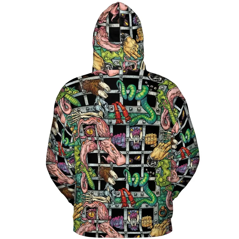 Castle Grayskull Dungeon He-man And The Masters Of The Universe All-over Print Hoodie - 4