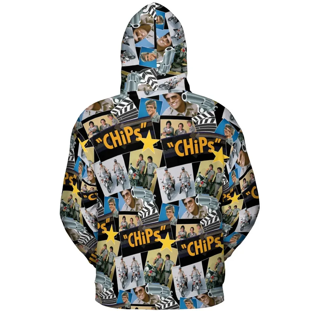 70s Flashback Chips All-over Print Hoodie - 4