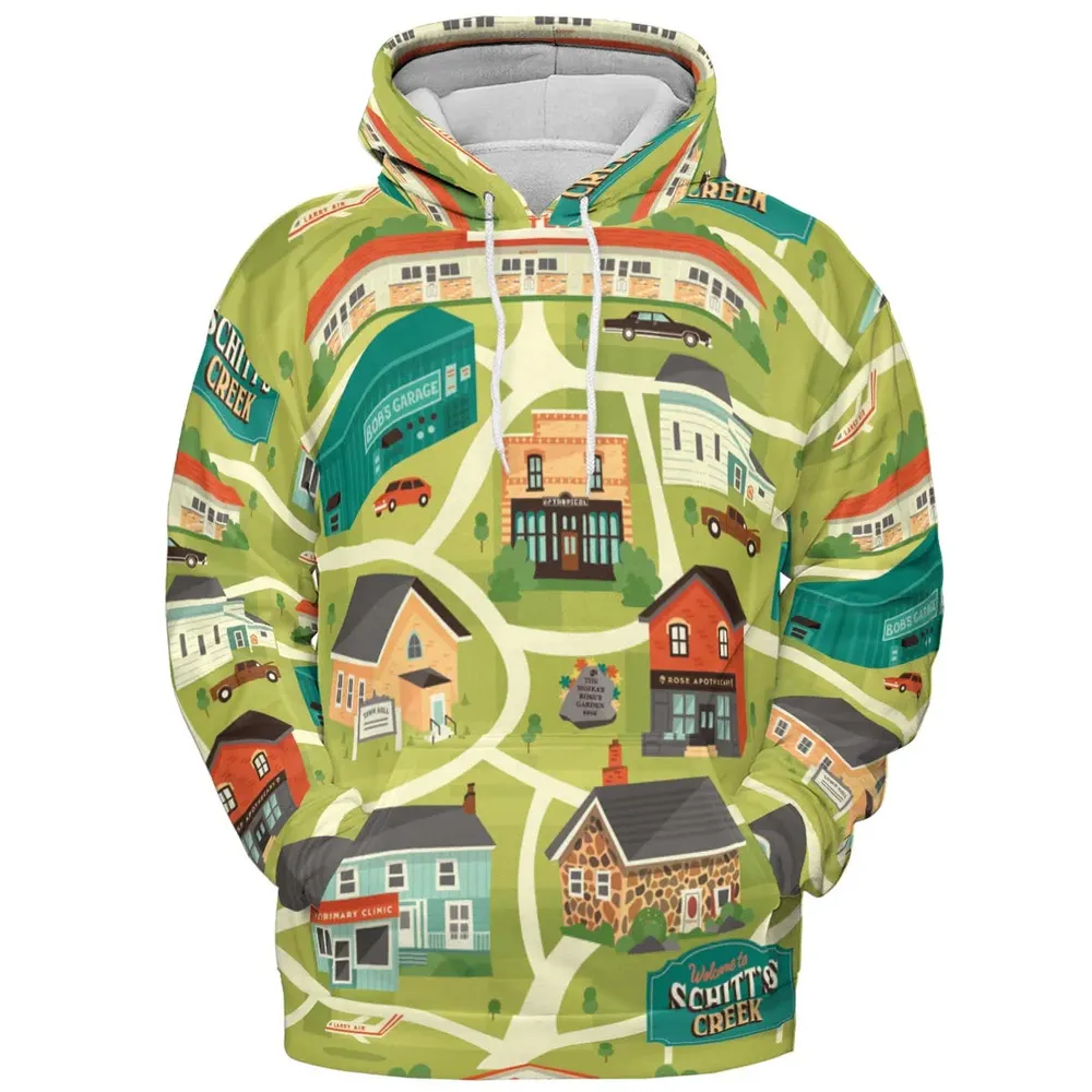 Schitt's Creek Town Map All-over Print Hoodie - 2