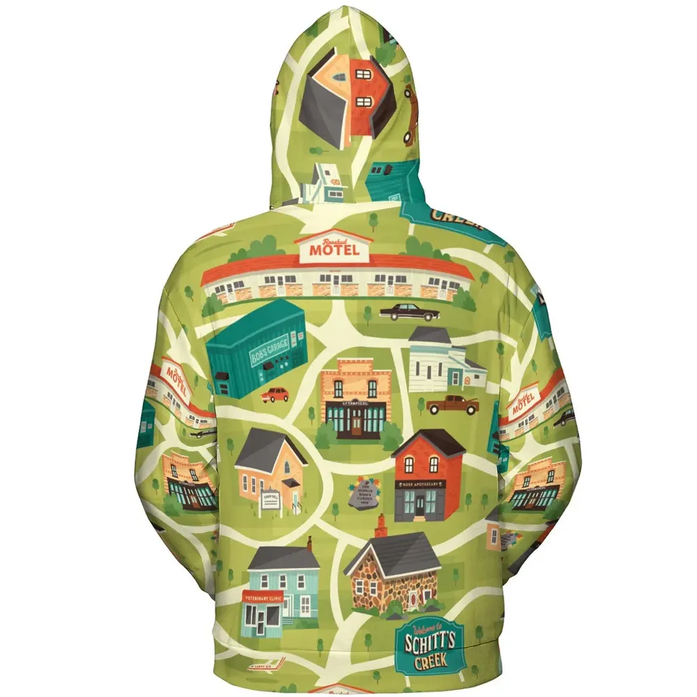 Schitt's Creek Town Map All-over Print Hoodie - 4