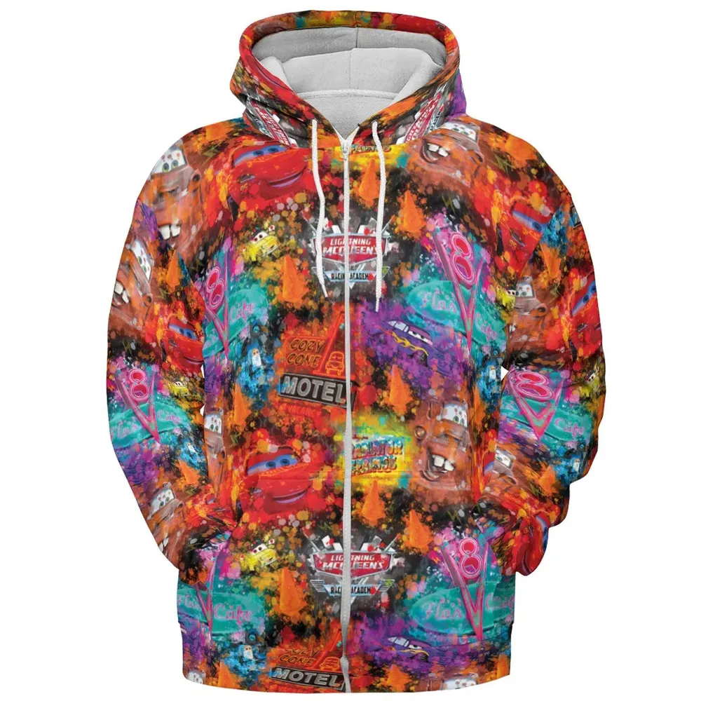 Neon Radiator Spring Cars All-over Print Hoodie - 3