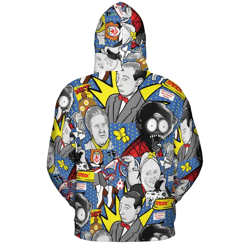 Don't Leave The House Today Pee Wee's Big Adventure All-over Print Hoodie - 4