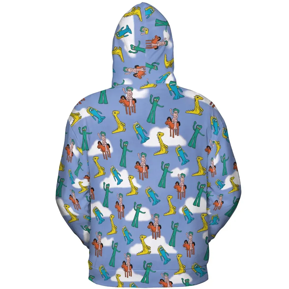Gumby Characters All-over Print Hoodie - 4