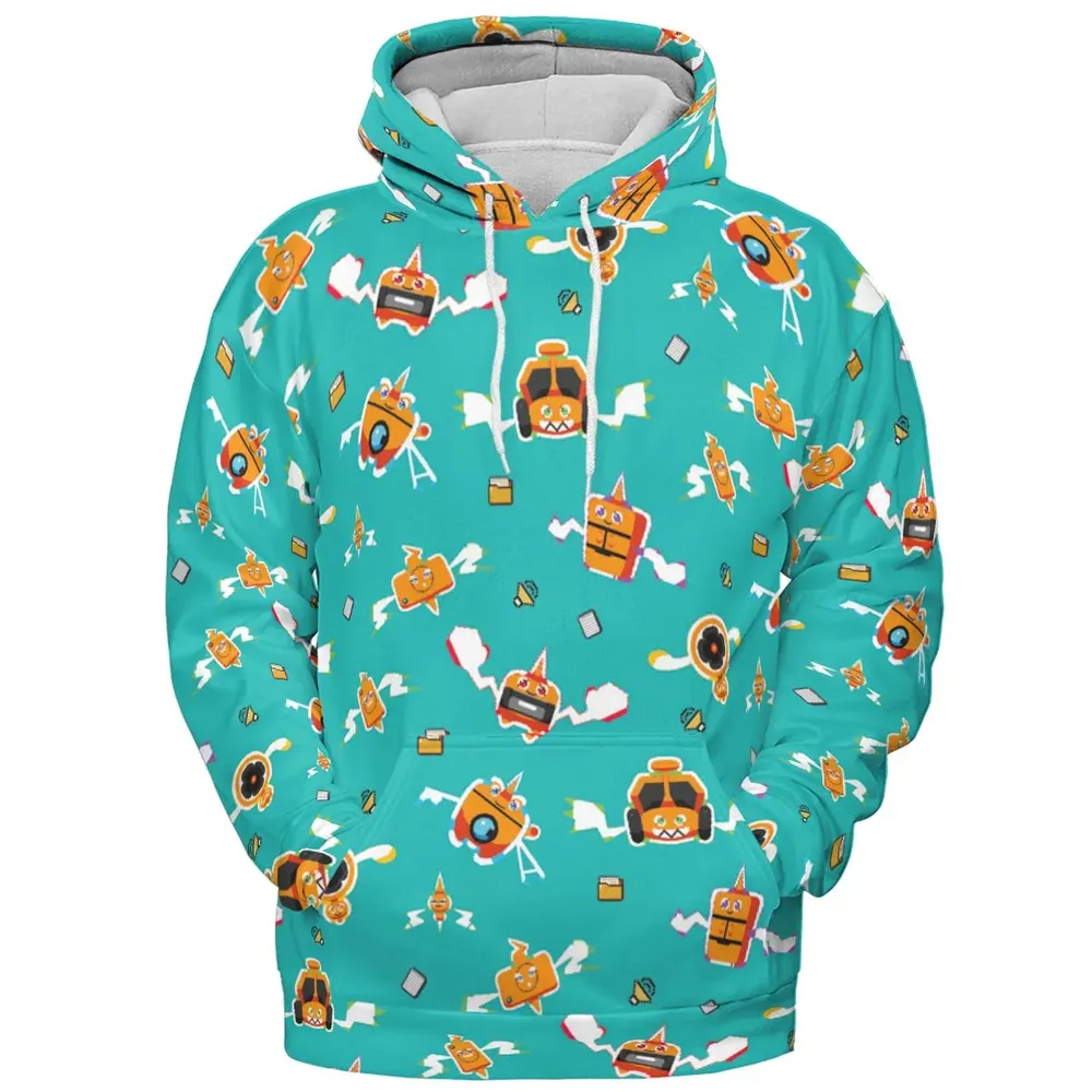 Pixel Rotom Electric Pokemon All-over Print Hoodie - 2