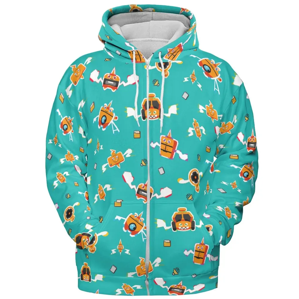 Pixel Rotom Electric Pokemon All-over Print Hoodie - 3