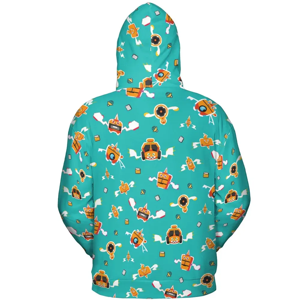 Pixel Rotom Electric Pokemon All-over Print Hoodie - 4