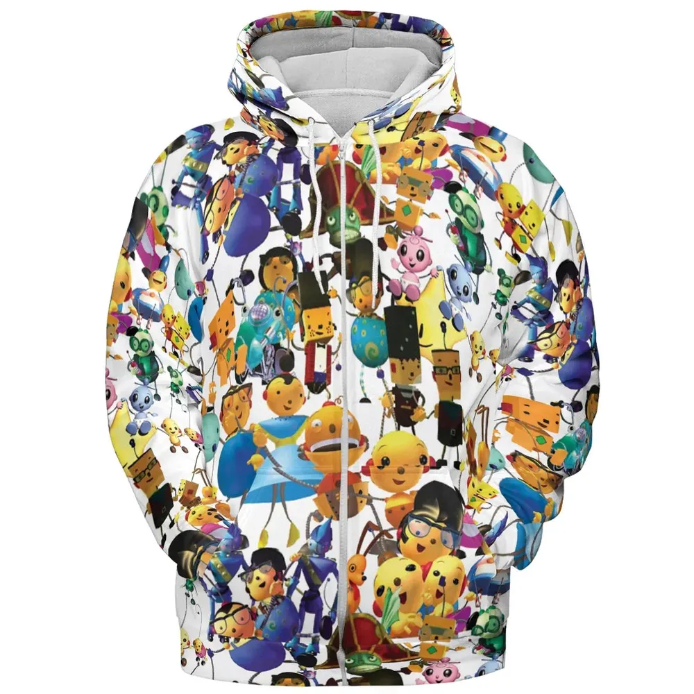 Rolie Polie Olie Seamless All-over Print Hoodie - 3
