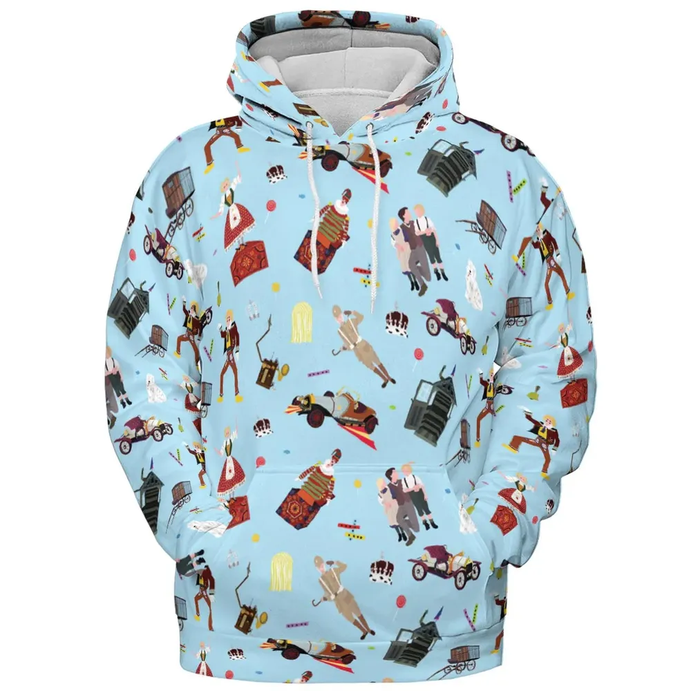 Chitty Chitty Bang Bang Patterns All-over Print Hoodie - 2