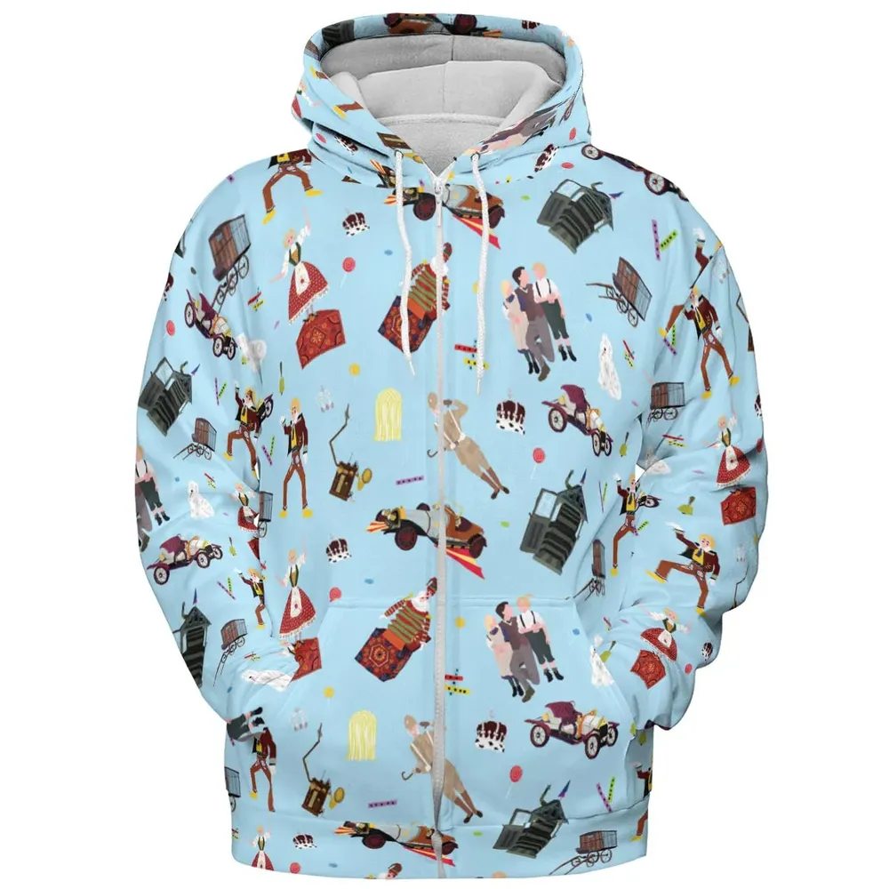 Chitty Chitty Bang Bang Patterns All-over Print Hoodie - 3
