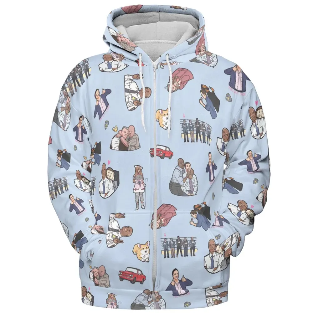 Huge Brooklyn Energy All-over Print Hoodie - 3