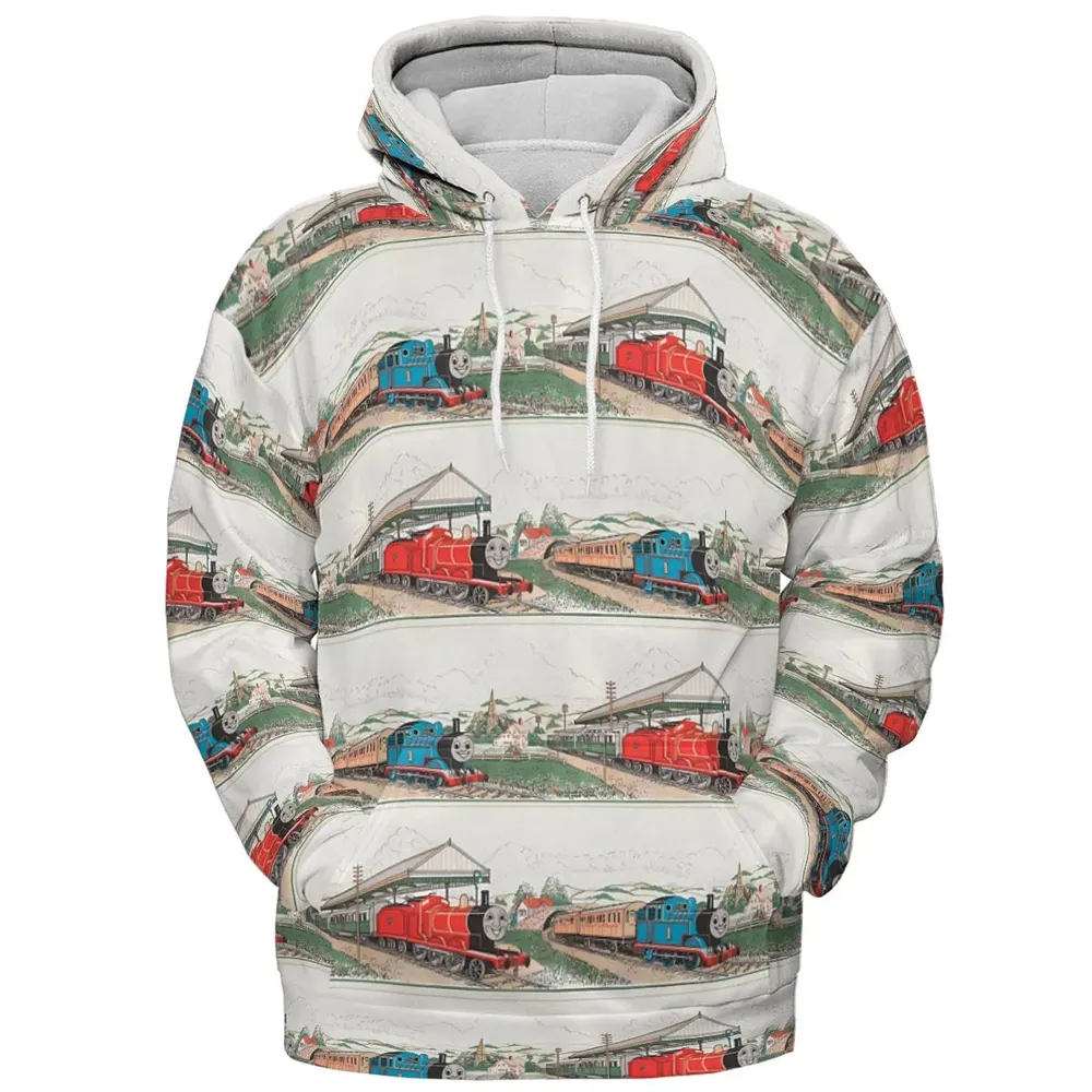 Vintage Thomas & James All-over Print Hoodie - 2