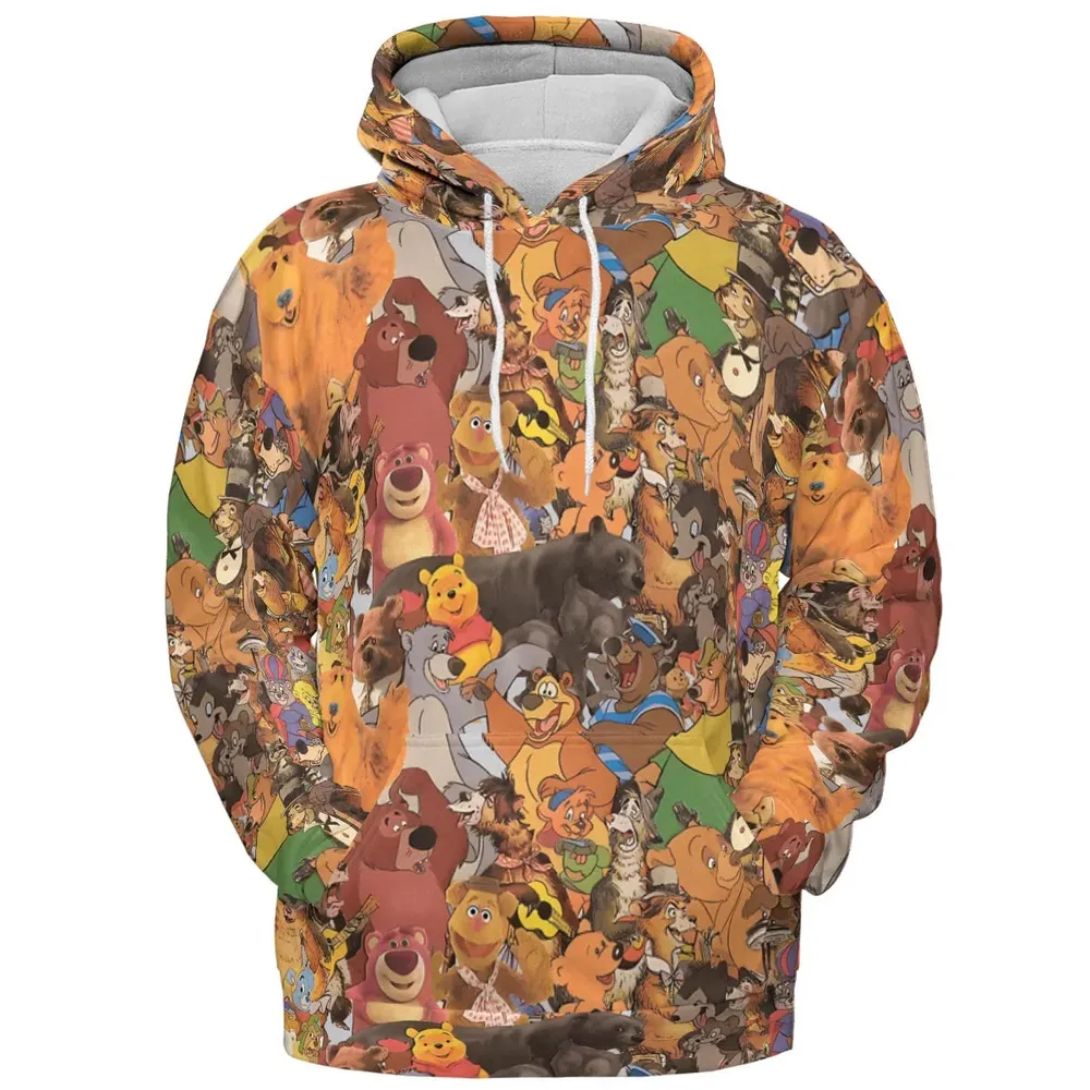 Bear Squad All-over Print Hoodie - 2