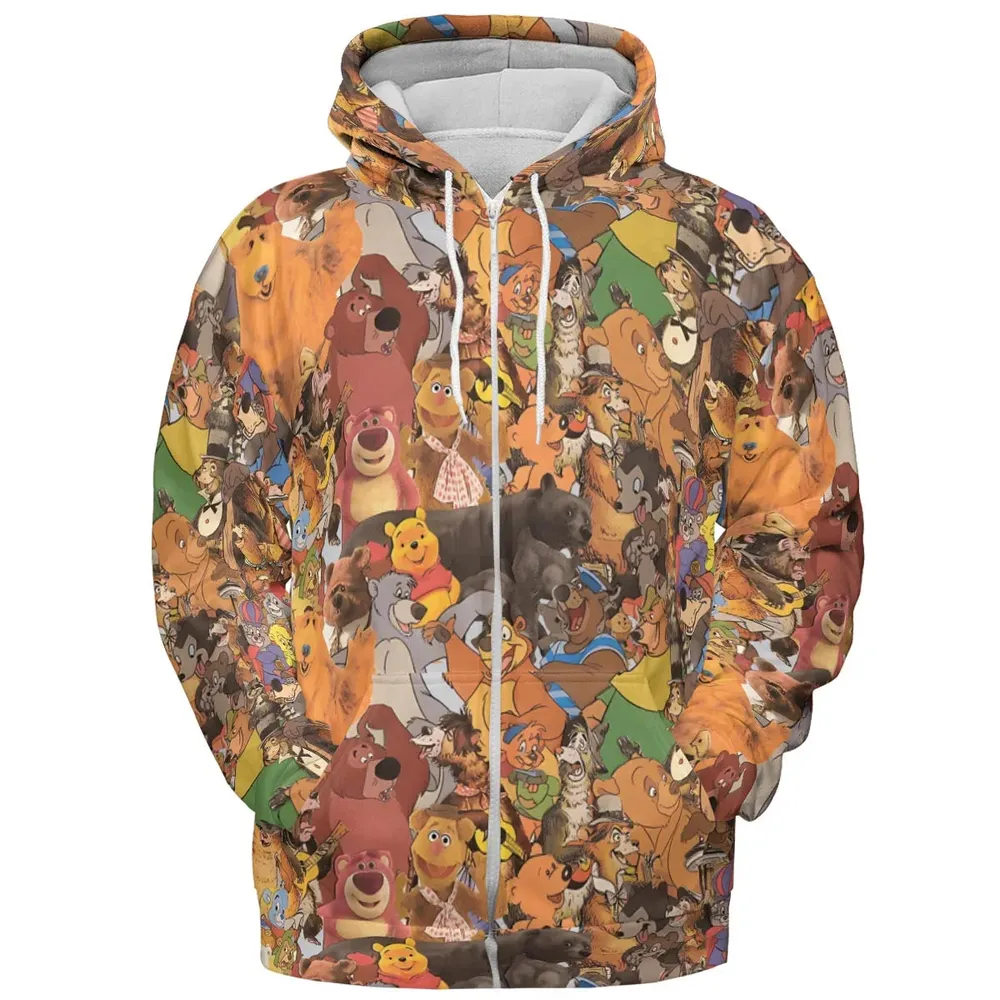 Bear Squad All-over Print Hoodie - 3