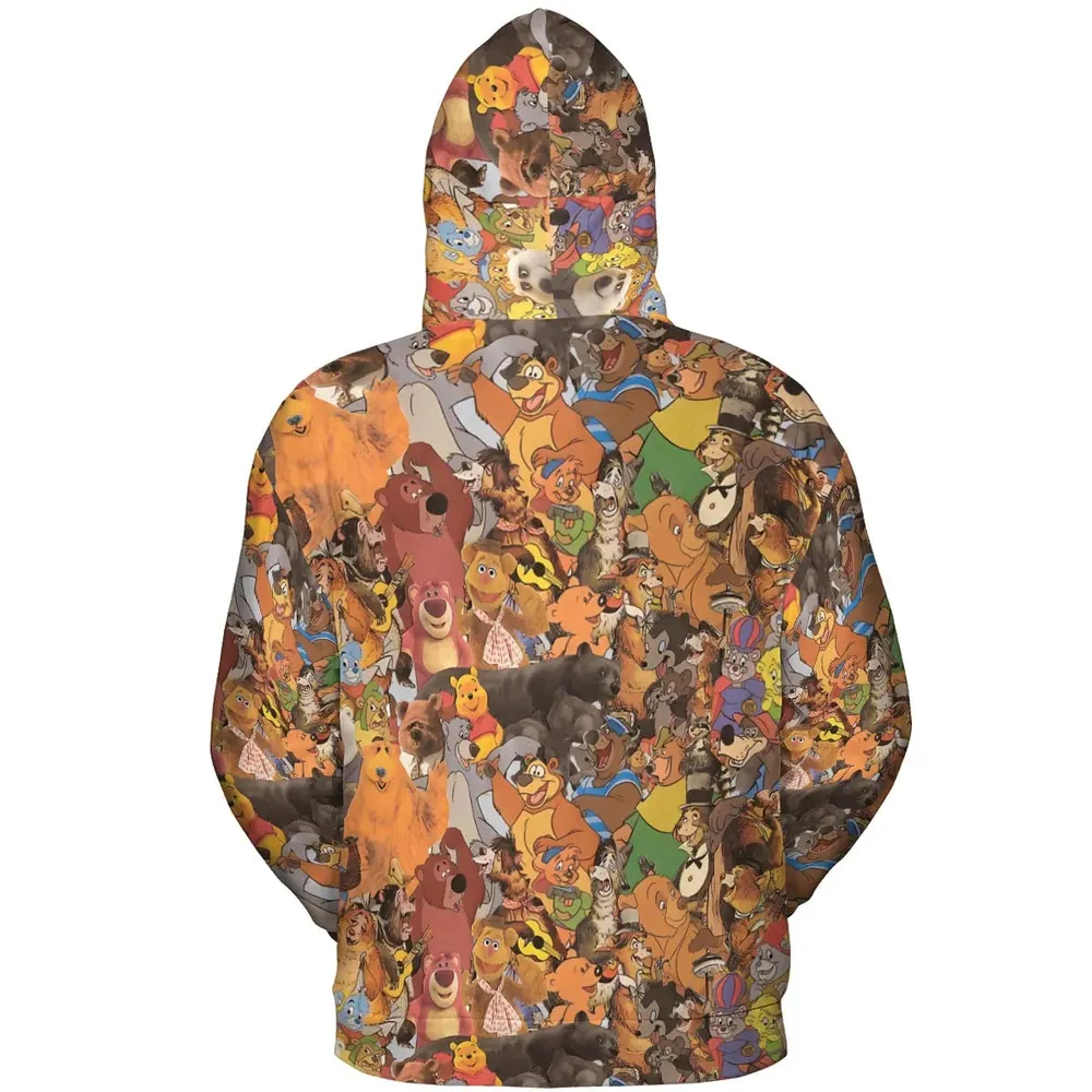 Bear Squad All-over Print Hoodie - 4