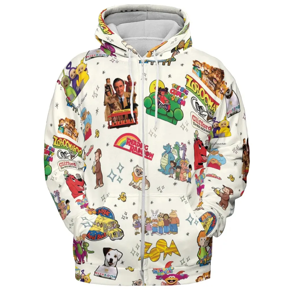 If You Were A PBS Kid All-over Print Hoodie - 3