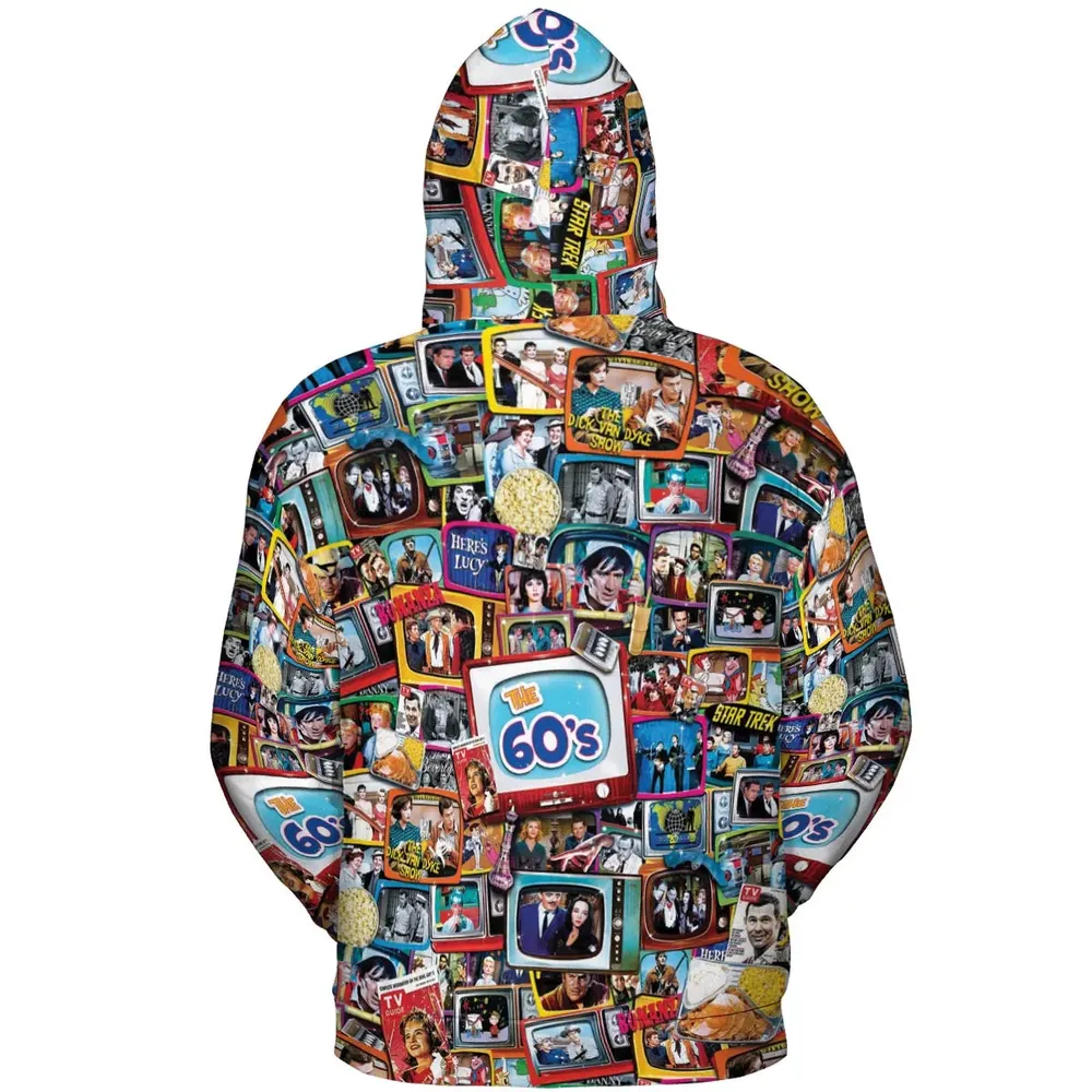 The 60s Classic TV Shows All-over Print Hoodie - 4