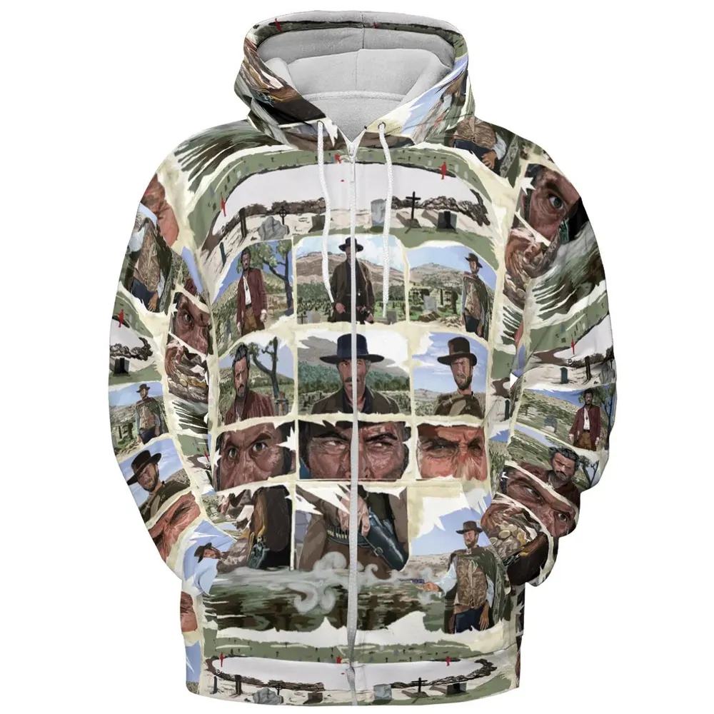 The Man With No Name The Good The Bad and The Ugly All-over Print Hoodie - 3