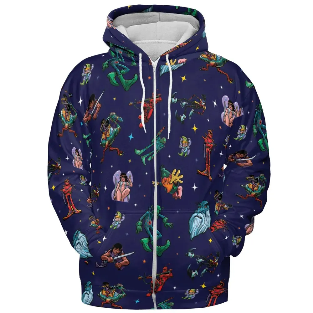 Wizard Characters All-over Print Hoodie - 3