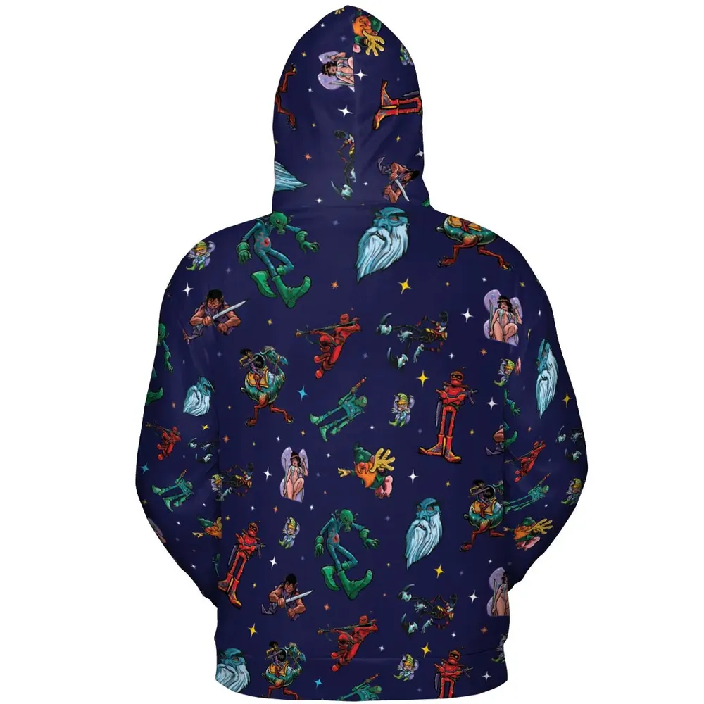 Wizard Characters All-over Print Hoodie - 4
