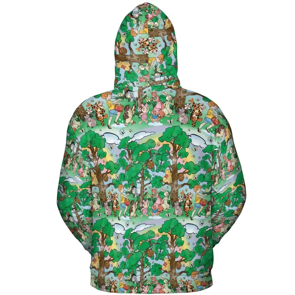 Bear and Friends Winnie the Pooh All-over Print Hoodie - 4