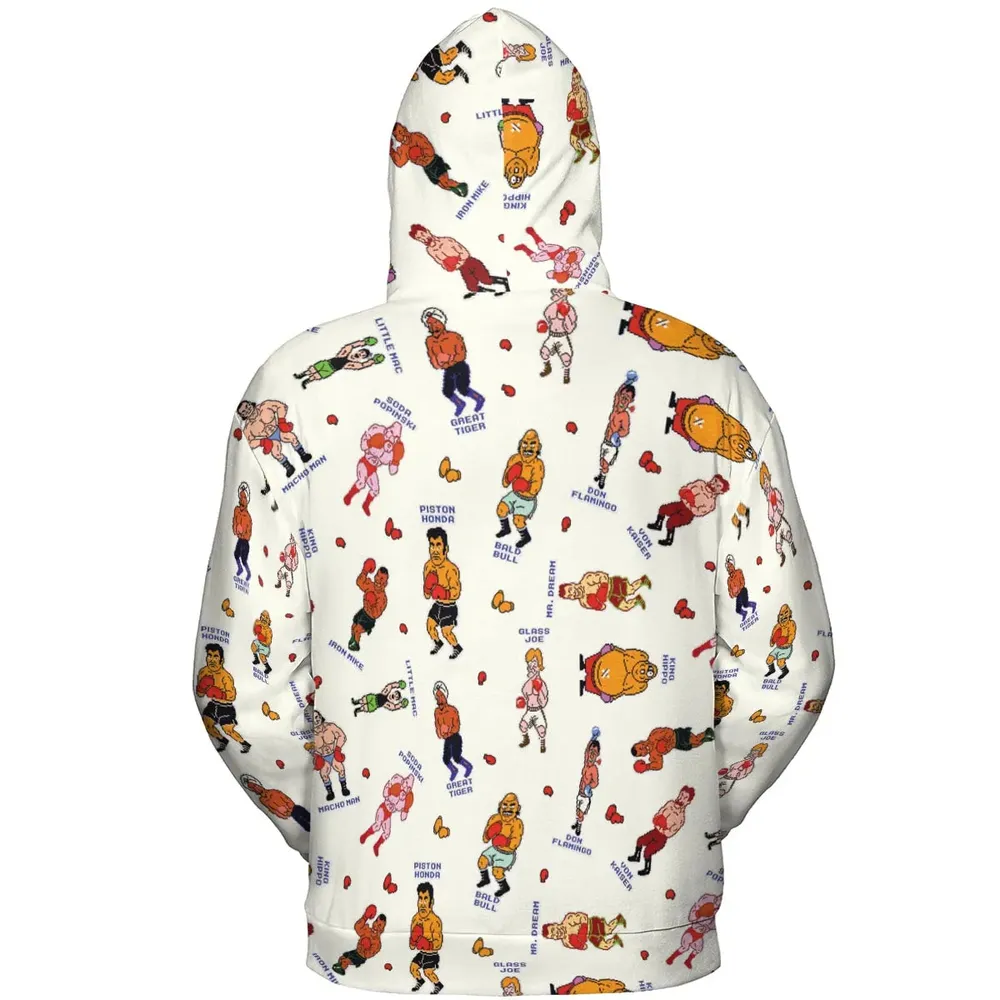 Retro Game Punch Out All-over Print Hoodie - 4