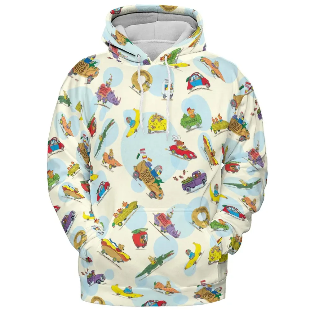 The Busy World of Richard Scarry All-over Print Hoodie - 2