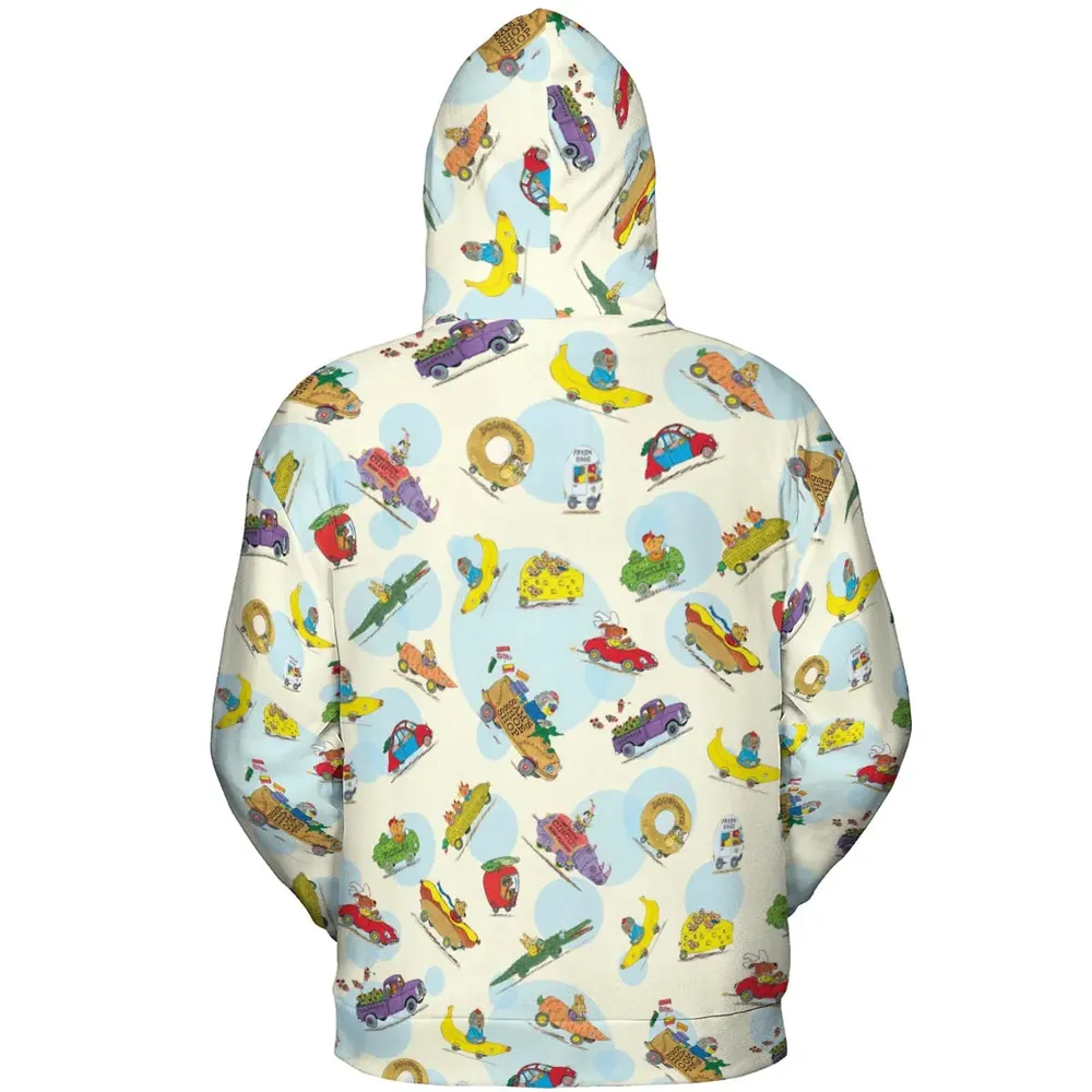 The Busy World of Richard Scarry All-over Print Hoodie - 4