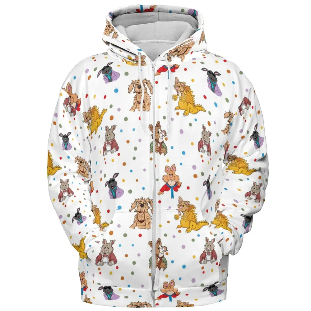 Tale of the Bunny Picnic Characters All-over Print Hoodie - 3