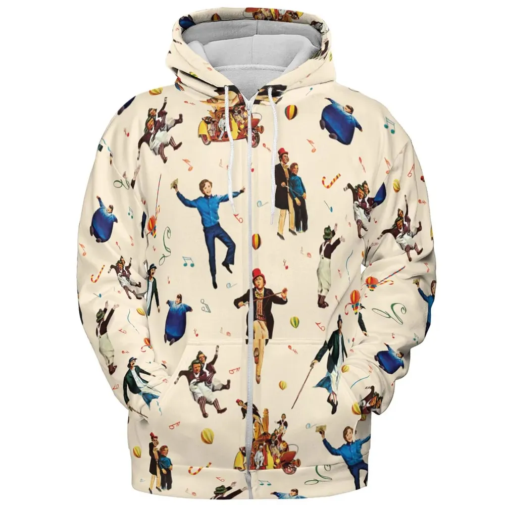 It's Scruumdidiyumptious Willy Wonka And Chocolate Factory All-over Print Hoodie - 3