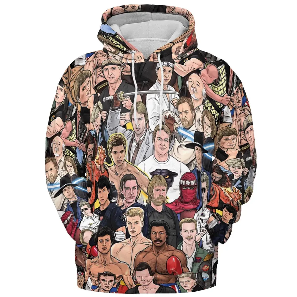 Martial Arts Stars All-over Print Hoodie - 2