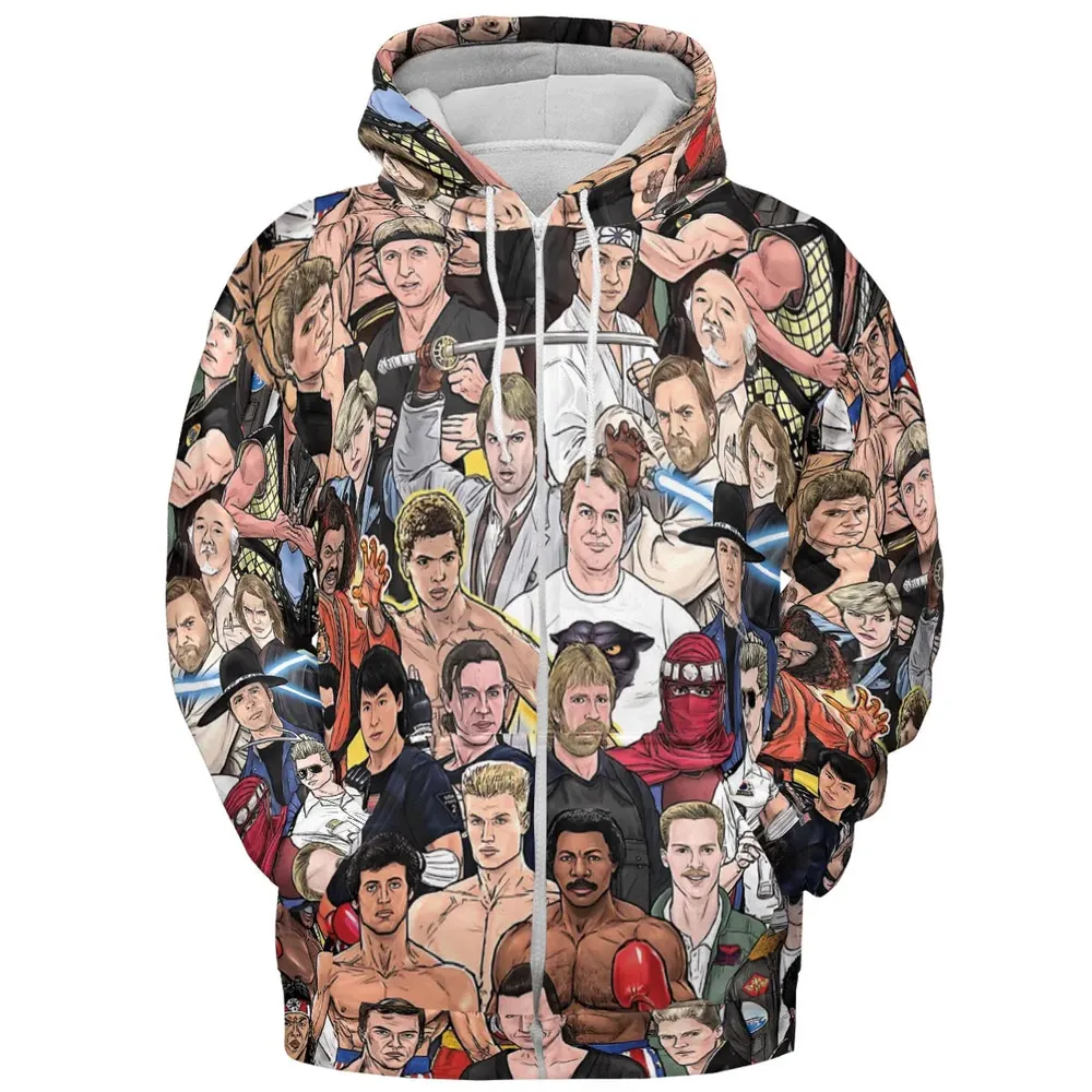 Martial Arts Stars All-over Print Hoodie - 3