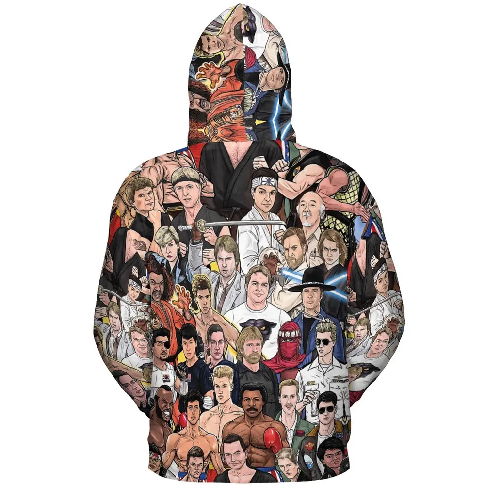 Martial Arts Stars All-over Print Hoodie - 4