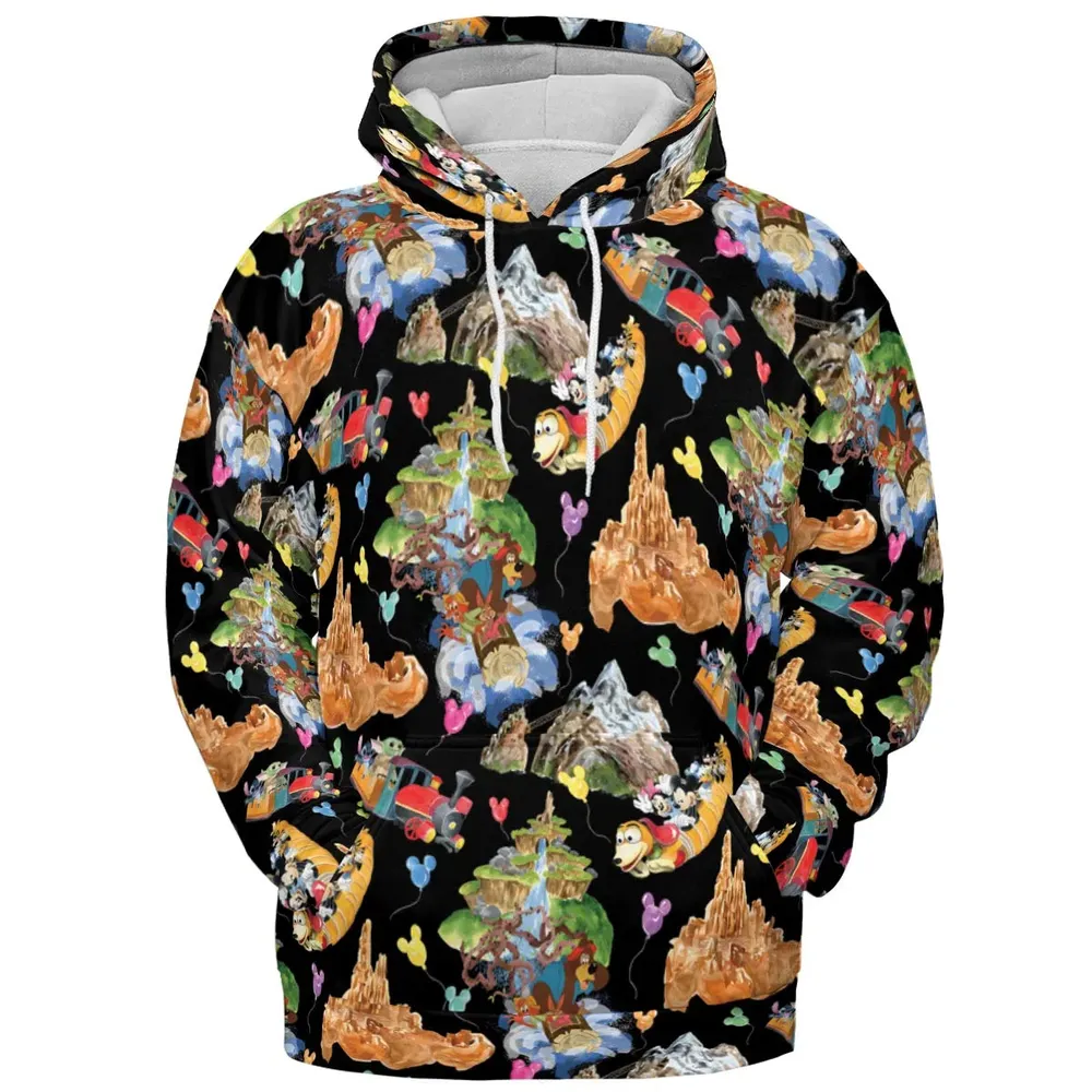 Mountain Magic Kingdom Parks All-over Print Hoodie - 2