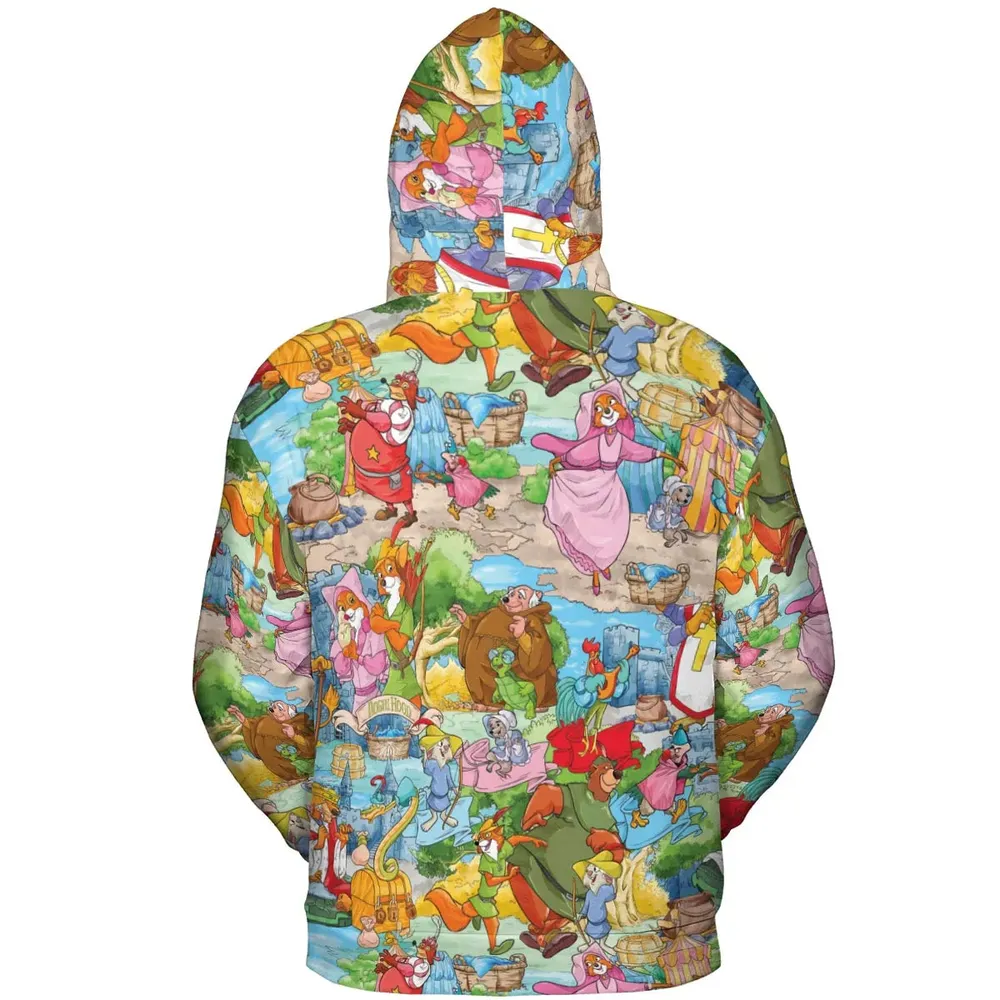 Archer Wood Plaid Robin Hood All-over Print Hoodie - 4