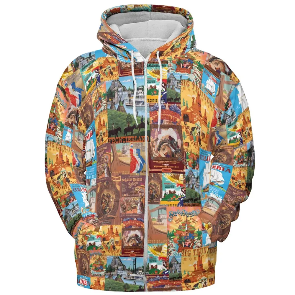 Big Thunder Mountain Frontierland All-over Print Hoodie - 3