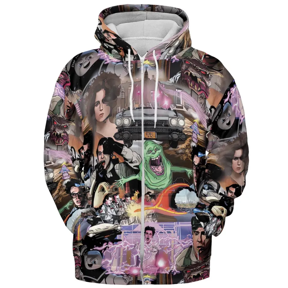 Ghostbusters Comic Style Montage All-over Print Hoodie - 3