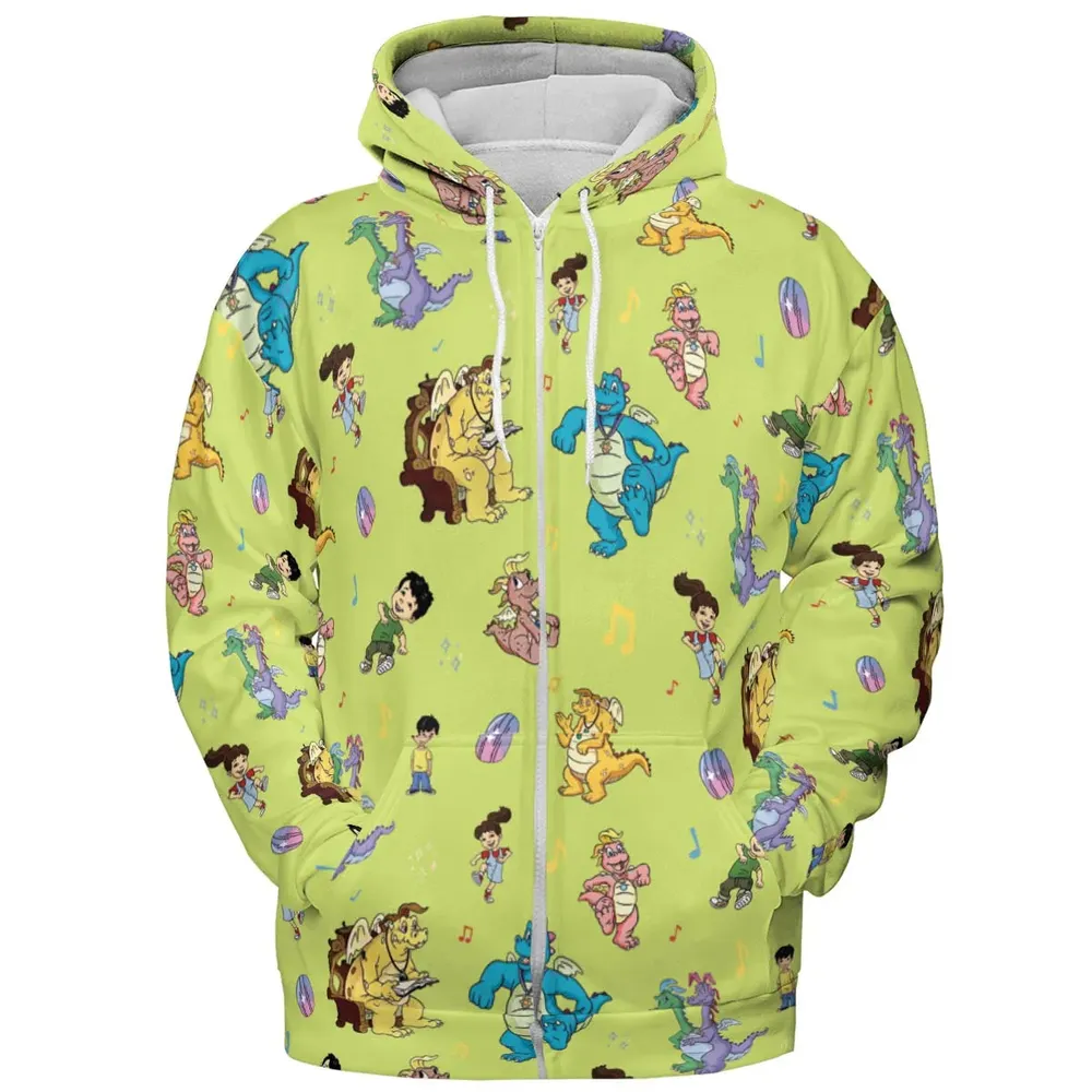 Dragontales Characters All-over Print Hoodie - 3