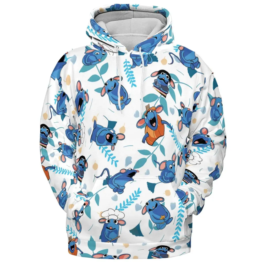 Cute Tutter Bear in the Big Blue House All-over Print Hoodie - 2