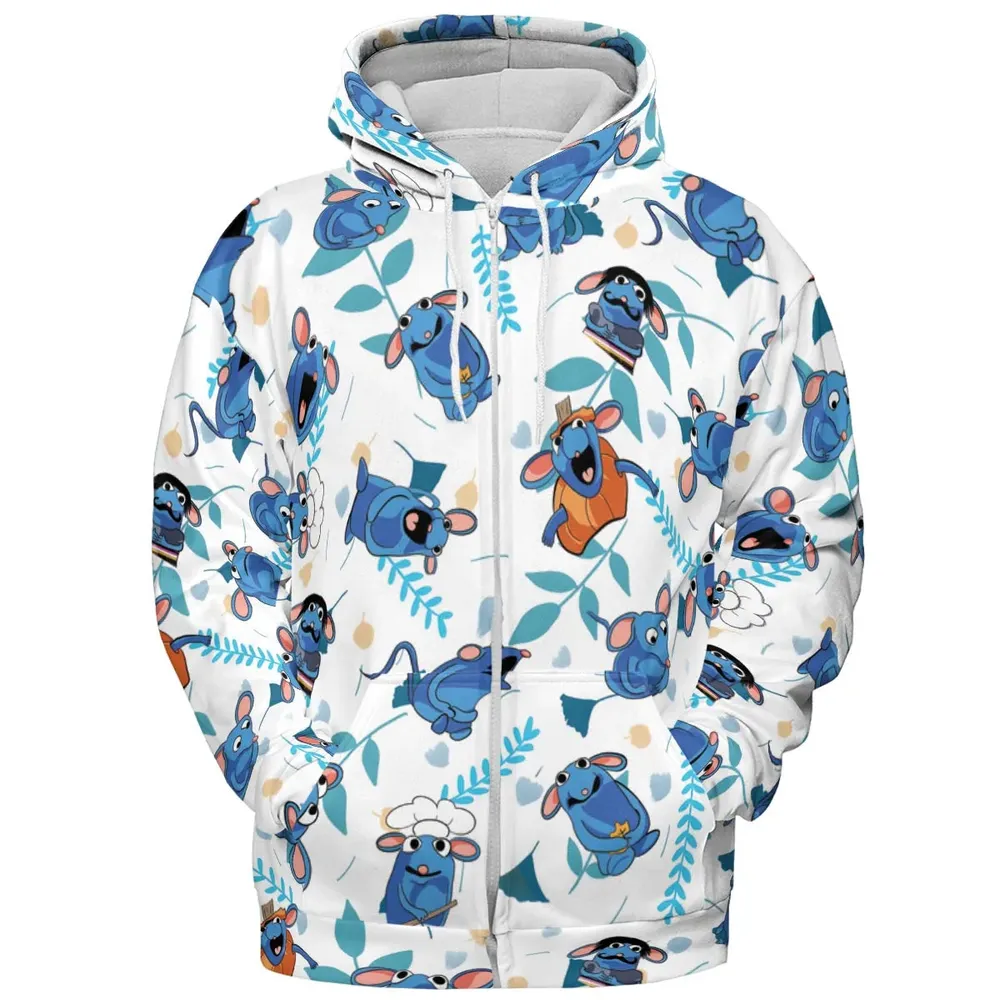 Cute Tutter Bear in the Big Blue House All-over Print Hoodie - 3
