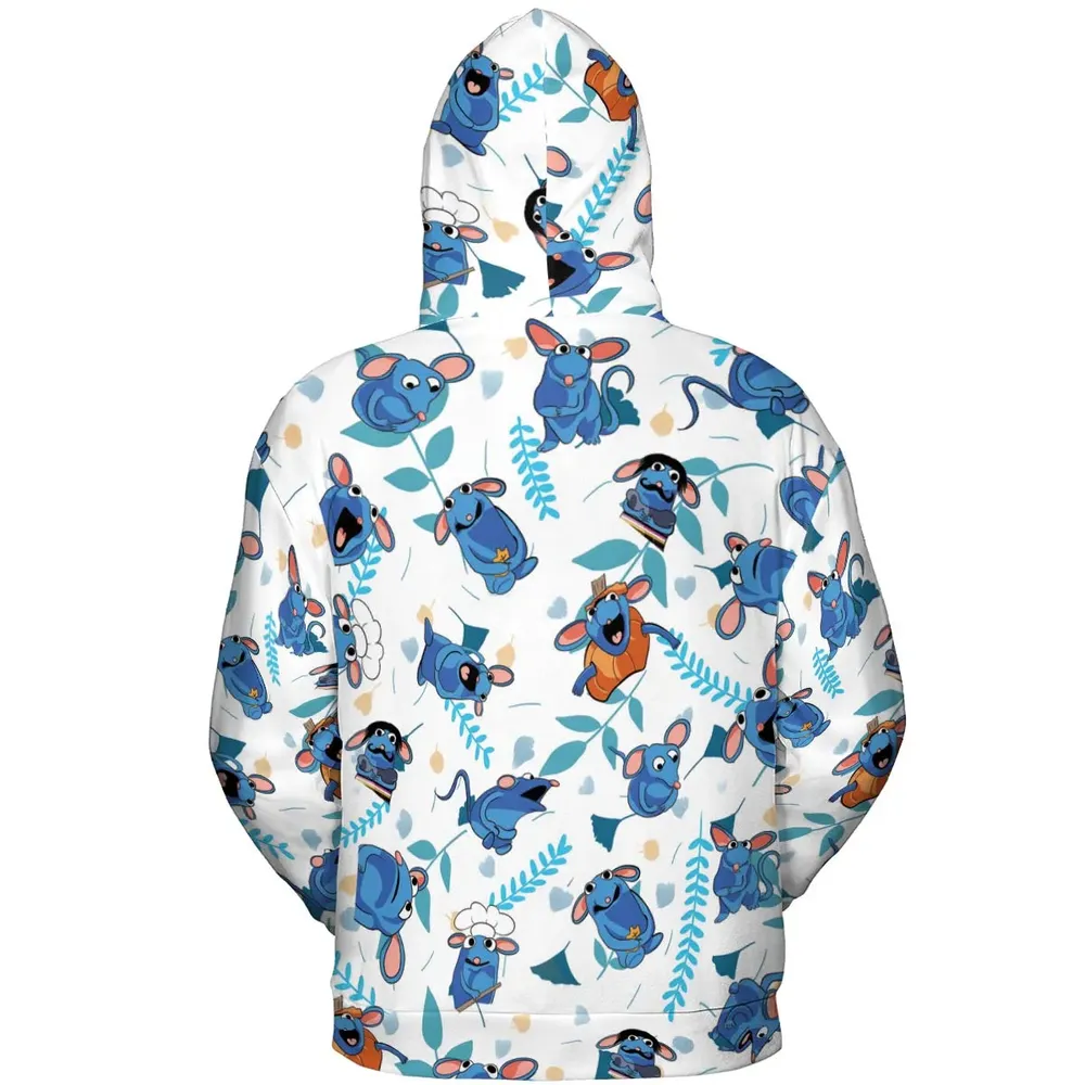 Cute Tutter Bear in the Big Blue House All-over Print Hoodie - 4