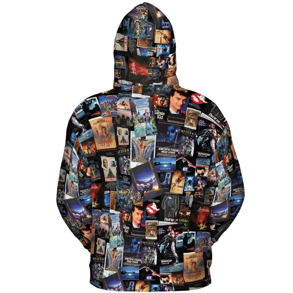 1980s Movie All-over Print Hoodie - 4