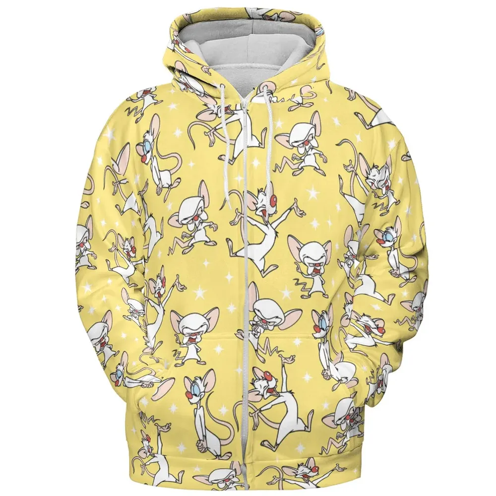 Lab Style Pinky and the Brain All-over Print Hoodie - 3