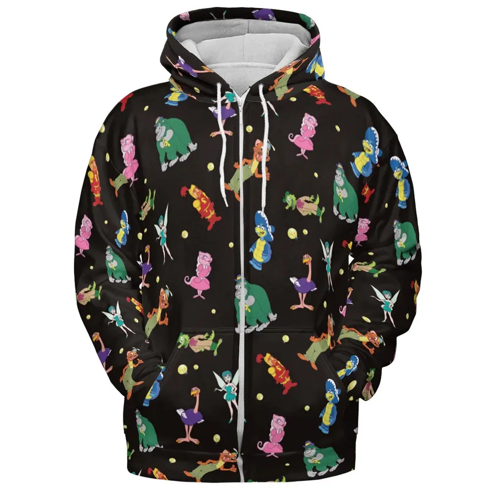 Willy's Vintage Charracters All-over Print Hoodie - 3