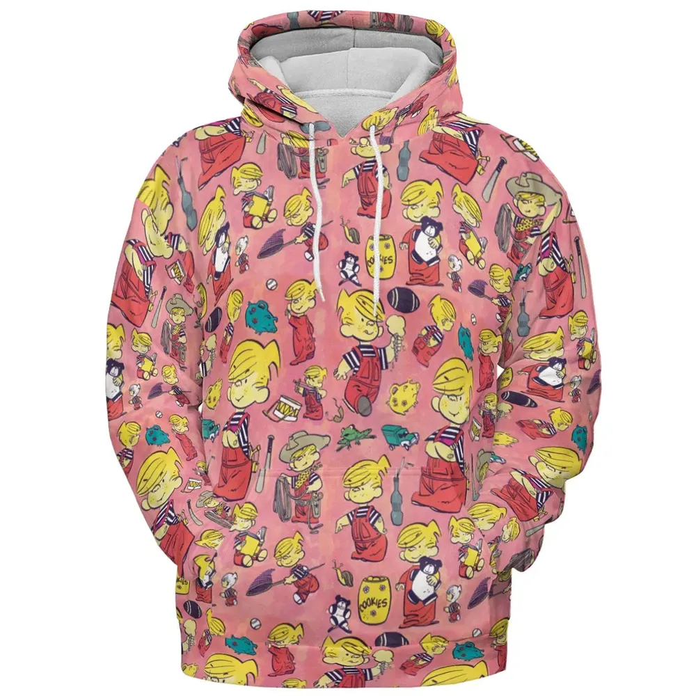 Just Pretend I'm Listening Dennis The Menace All-over Print Hoodie - 2