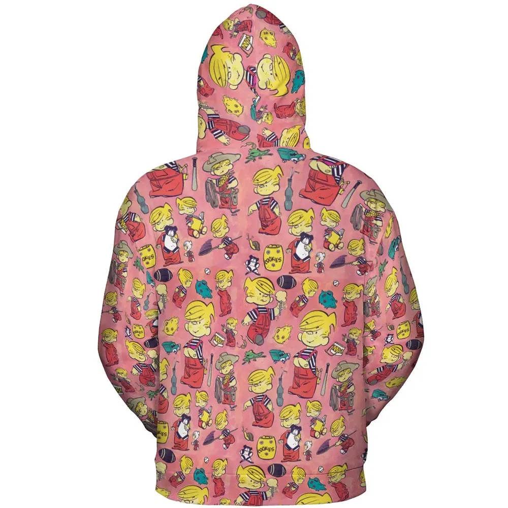 Just Pretend I'm Listening Dennis The Menace All-over Print Hoodie - 4