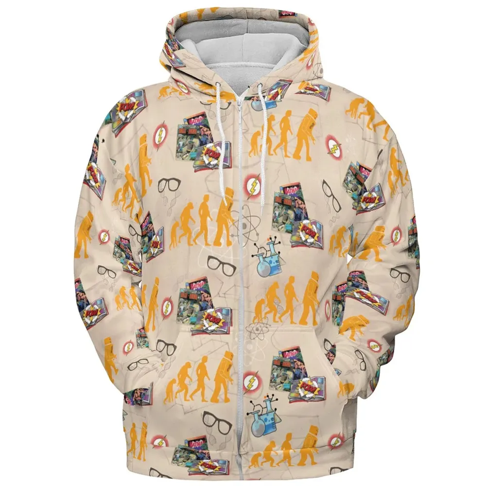 Geek Alert The Big Bang Theory All-over Print Hoodie - 3