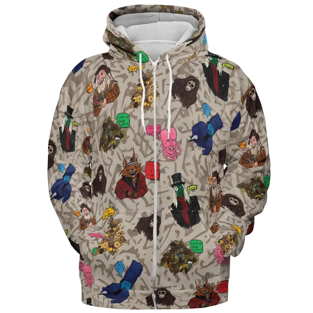 Look At Them Shine Mighty Boosh All-over Print Hoodie - 3